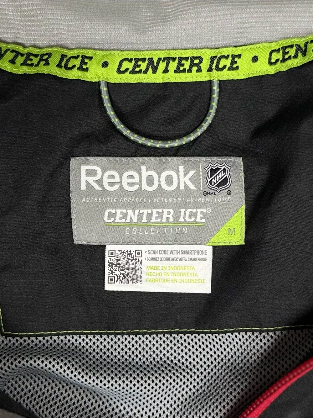 Reebok NHL Carolina Hurricanes Center Ice Kinetic Fit Zip Windbreaker Men Medium